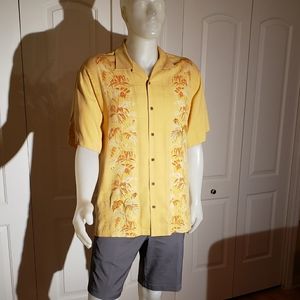 Tommy Bahama Embroidered and Printed Camp Shirt
